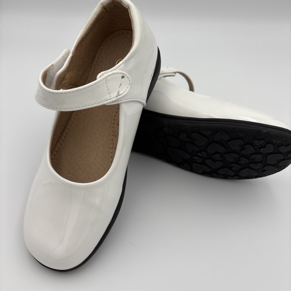 Girls Kids 2.5 /33 EUR Wedding Formal Dress School Mary Jane Patton Leather Shoe - Picture 12 of 13